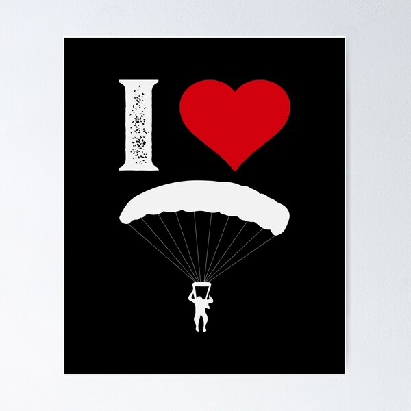 Aperçu de l'œuvre Le parachutisme, j'adore ça créée et vendue par HarriPaloma.