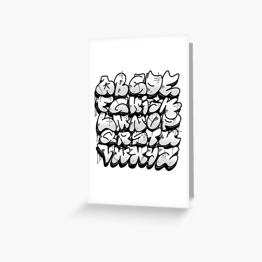 Graffiti Alphabet Art Print