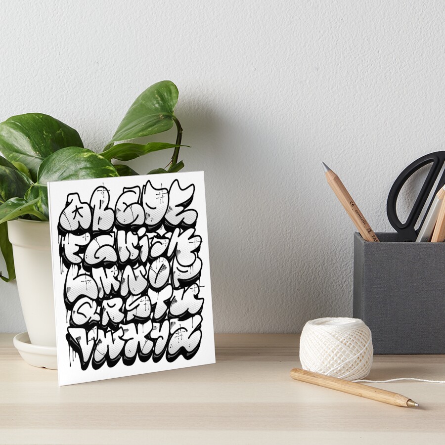 Graffiti Alphabet Art Print