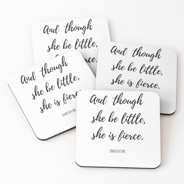 Item preview, And Though She Be Little She Is Fierce designed and sold by MalcolmAndPark.