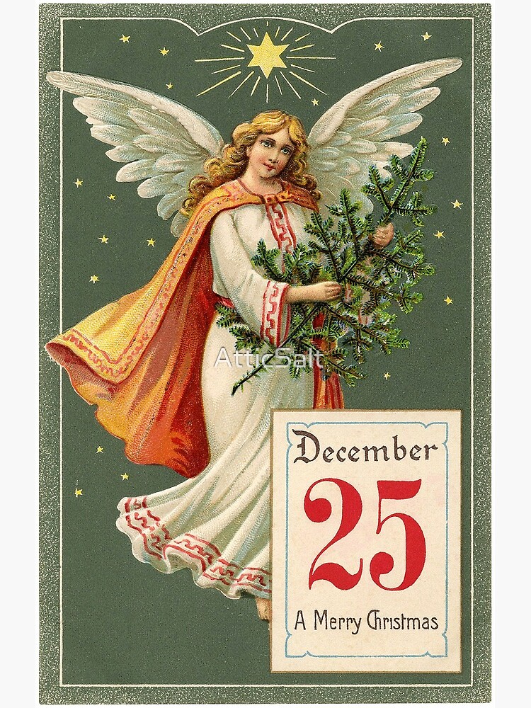 CPA Ancienne Joyeux Noël - Ange De La Nuit De Noël - 1908 - Très Bon état