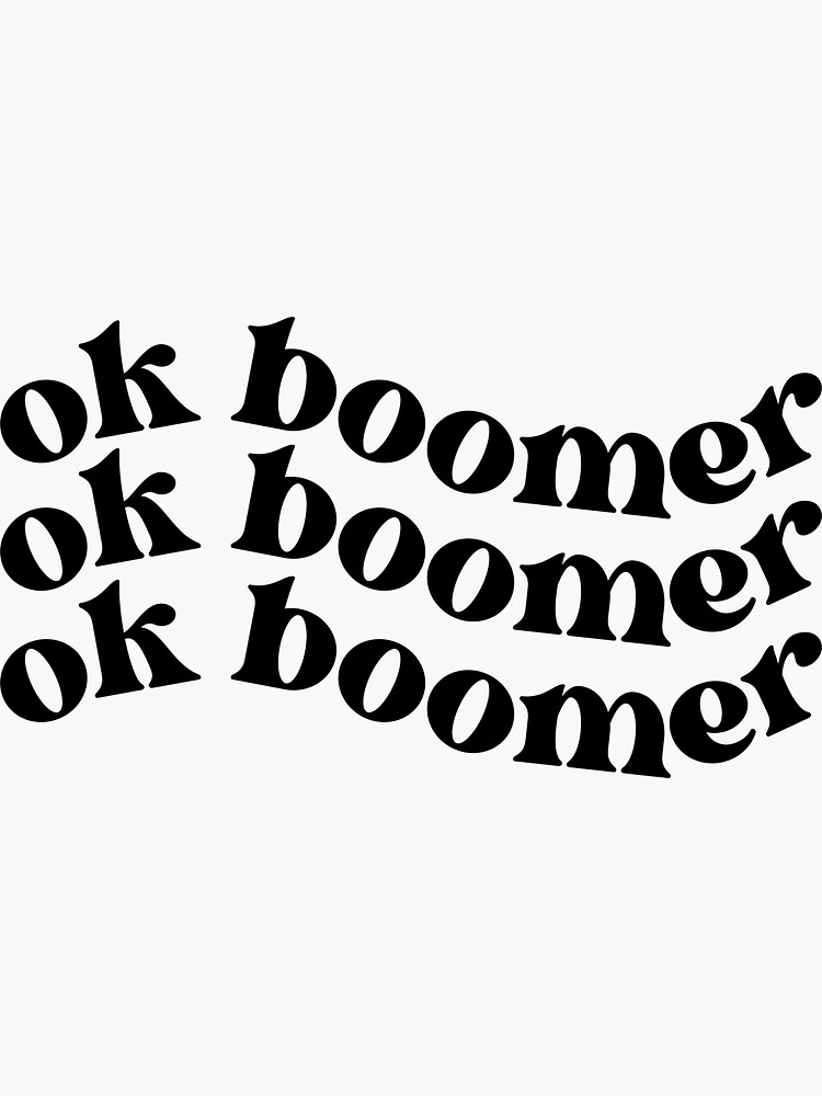 "Ok Boomer, Christmas for Teacher, Teacher Christmas" Sticker for Sale