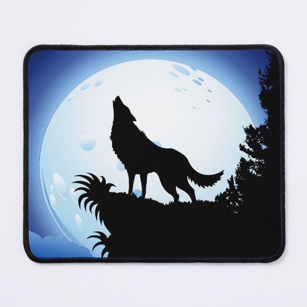 Item preview, Wolf Howling at Blue Moon designed and sold by BluedarkArt.