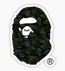 Pegatina bape camuflaje