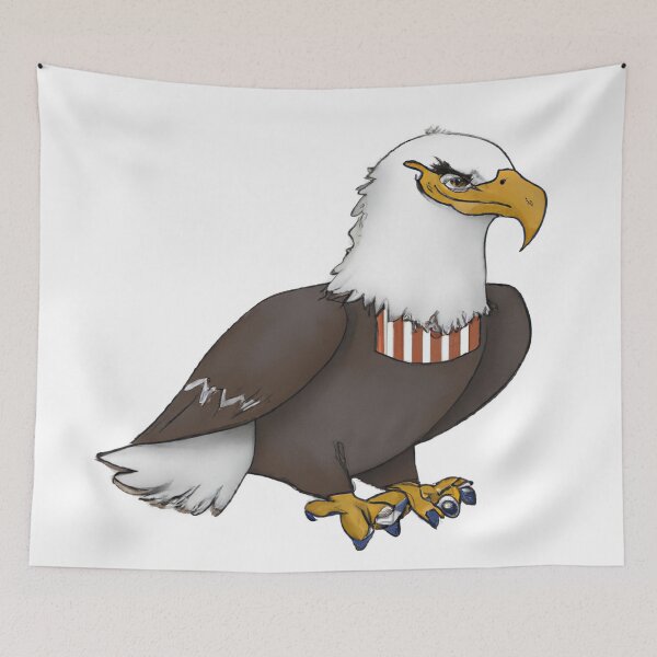 Item preview, Cute Bald Eagle Drawing designed and sold by WeHeartAnimals.