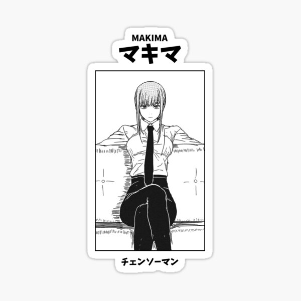 Makima Chainsaw Man Sticker