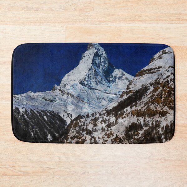 Item preview, Matterhorn Mountain Switzerland Zermatt, European Swiss Alps Mountains, Winter Matterhorn Landscape Oil Paint, Switzerland Highest Peak designed and sold by Paintcorner.