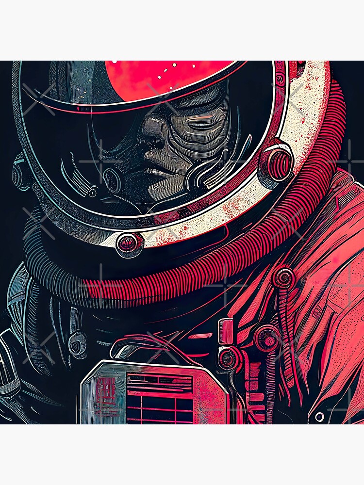 "Vintage Astronaut Lost In Space Art Board Prints" Poster for Sale by