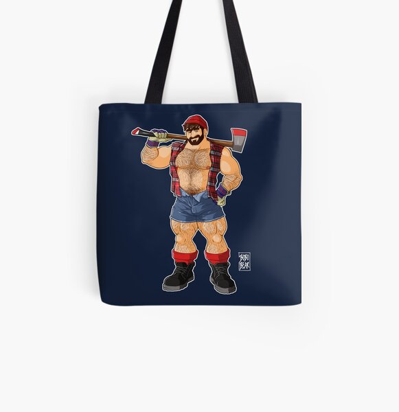 ADAM LIKES LUMBERJACKS All Over Print Tote Bag
