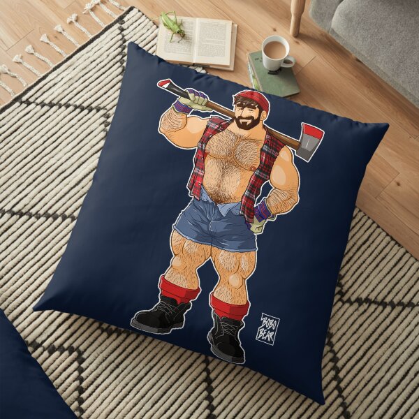 ADAM LIKES LUMBERJACKS Floor Pillow