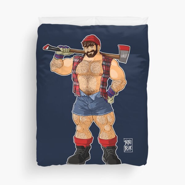 ADAM LIKES LUMBERJACKS Duvet Cover