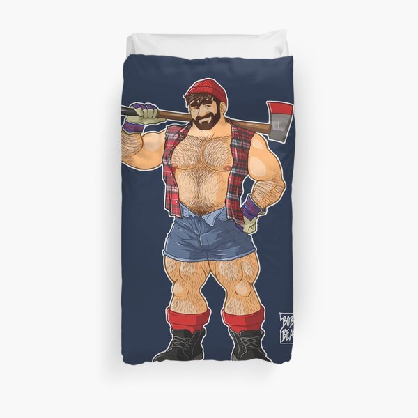 ADAM LIKES LUMBERJACKS Duvet Cover