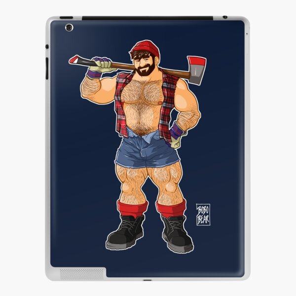 ADAM LIKES LUMBERJACKS iPad Skin