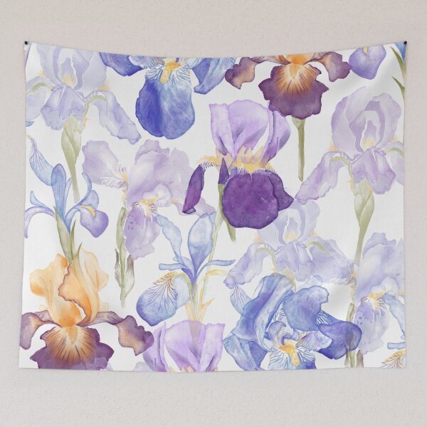 Item preview, Watercolor Iris designed and sold by Kuroi Kitsune Art.