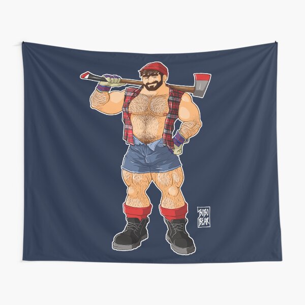 ADAM LIKES LUMBERJACKS Tapestry