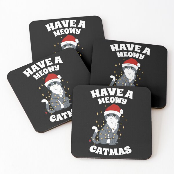 Item preview, Have a Meowy Catmas Christmas Funny Santa Cat designed and sold by Trenddesigns24.
