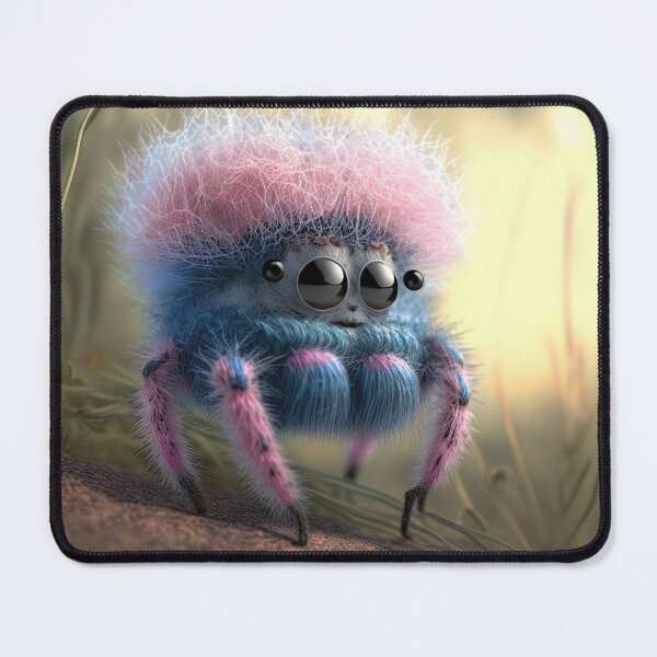 Item preview, cute fluffy jumping spider designed and sold by Avicularious.