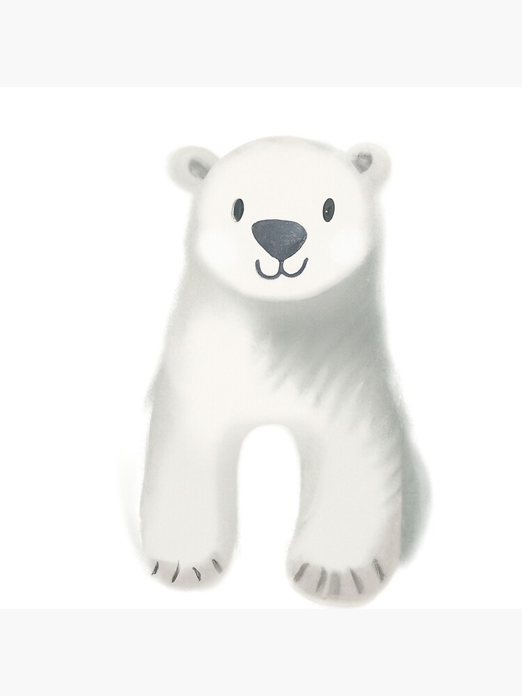 Polar Bear Cute Teddy Bear With Stars Cute Animals' Sticker | Spreadshirt