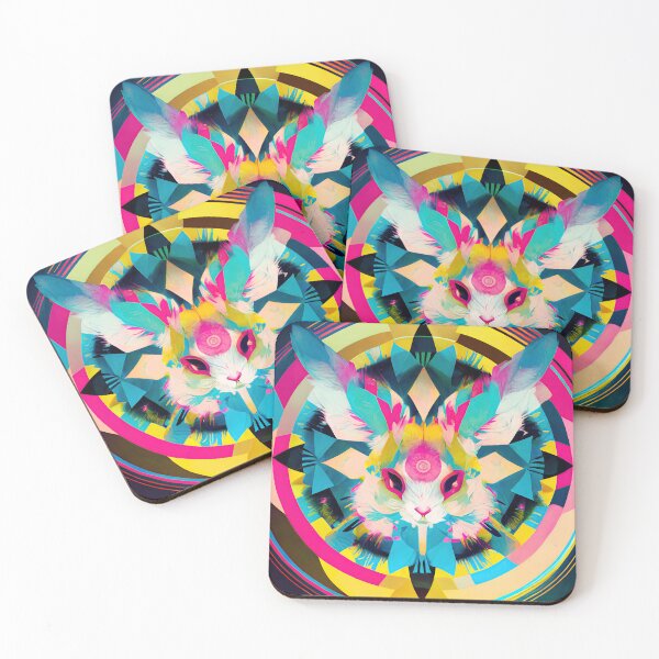 Item preview, psychedelic rabbit designed and sold by IA-Power.
