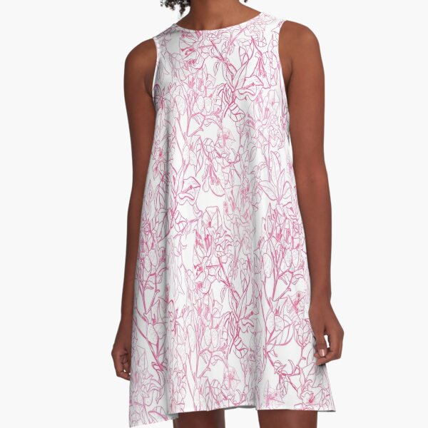 Seamless floral pattern with pink bougainvillea flower on climbing