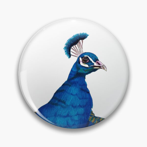 Item preview, Peacock watercolor portrait - fine art designed and sold by Heaven7.