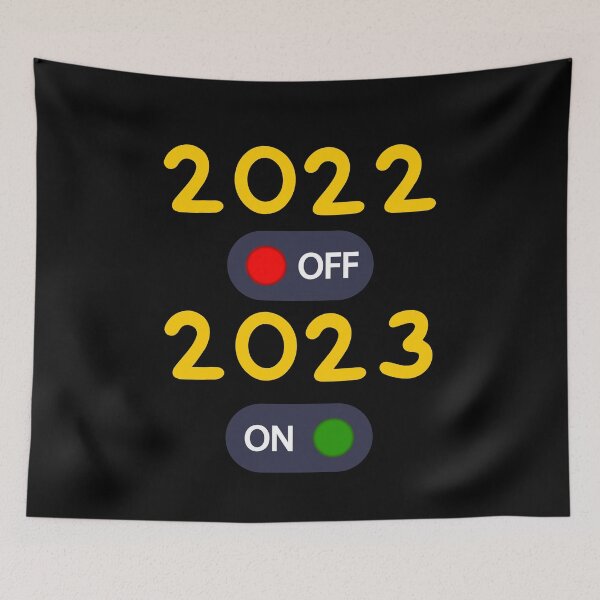 Item preview, HNY 2023,Happy New Year 2023 :on/off Funny meme : GOLD designed and sold by MokonoKokoro.