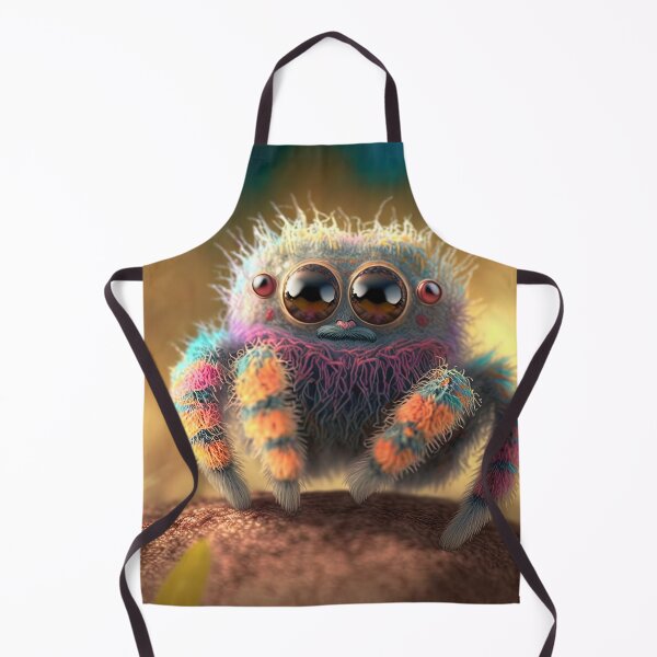 Item preview, cute fluffy jumping spider designed and sold by Avicularious.