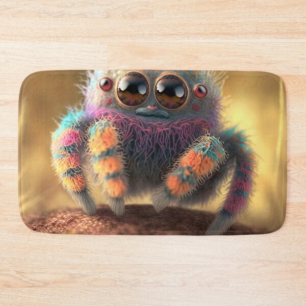 Item preview, cute fluffy jumping spider designed and sold by Avicularious.