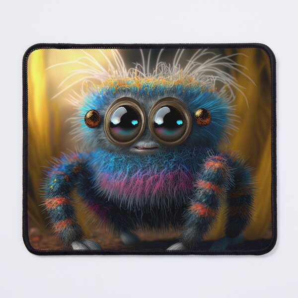 Item preview, cute fluffy jumping spider designed and sold by Avicularious.