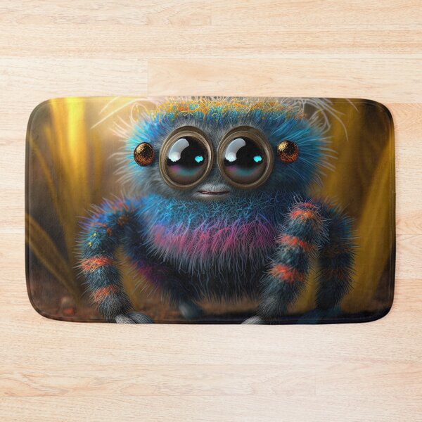 Item preview, cute fluffy jumping spider designed and sold by Avicularious.