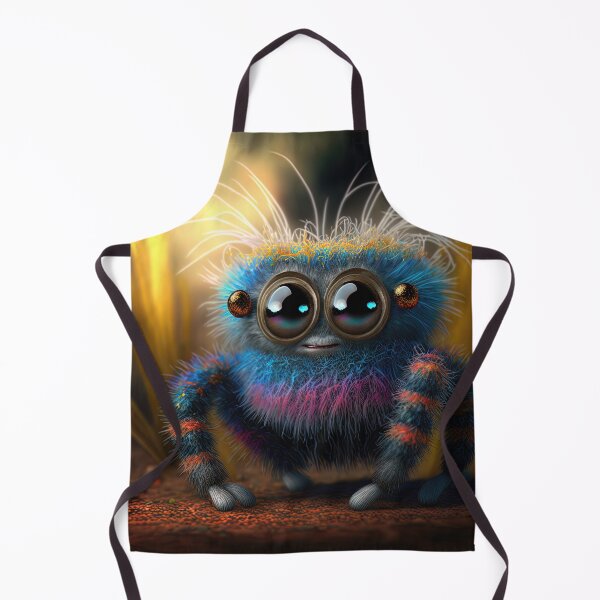 Item preview, cute fluffy jumping spider designed and sold by Avicularious.