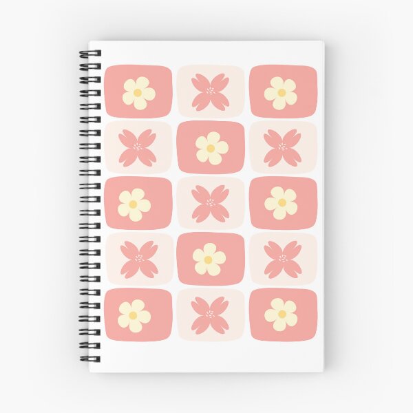 Item preview, Floral Spiral Puffinka Notebooks Red #01 designed and sold by puffinka.