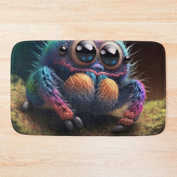 Item preview, cute fluffy jumping spider designed and sold by Avicularious.