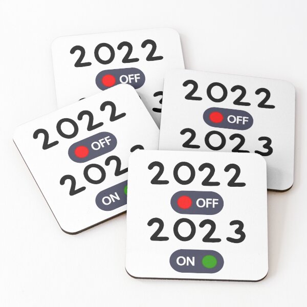 Item preview, HNY 2023,Happy New Year 2023 :on/off Funny meme : White designed and sold by MokonoKokoro.