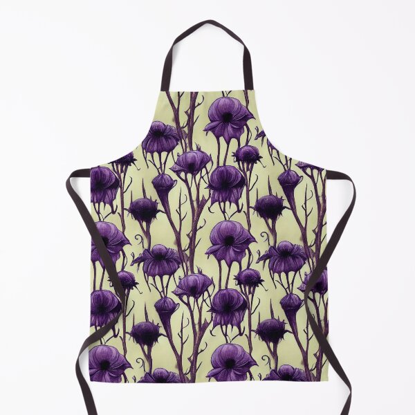 Item preview, Gothic Motif of Purple Poppies With Thorns Tim Burton Style designed and sold by raulmaler.