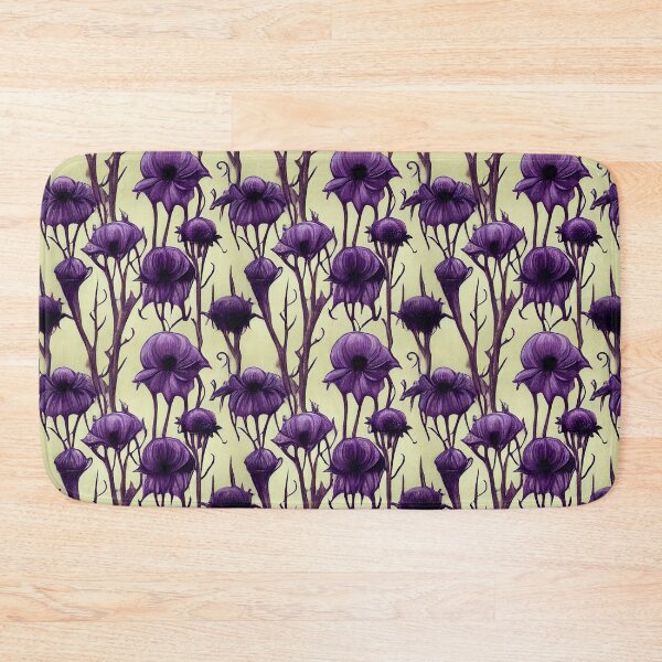 Item preview, Gothic Motif of Purple Poppies With Thorns Tim Burton Style designed and sold by raulmaler.