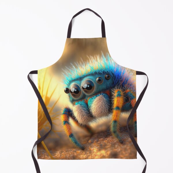 Item preview, cute fluffy jumping spider designed and sold by Avicularious.