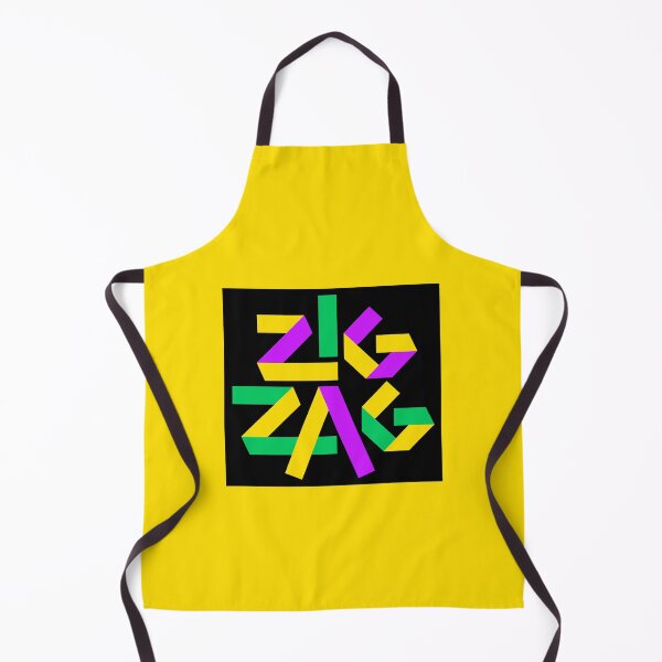 Item preview, Zig Zag (black square) original design designed and sold by pop-and-bee.