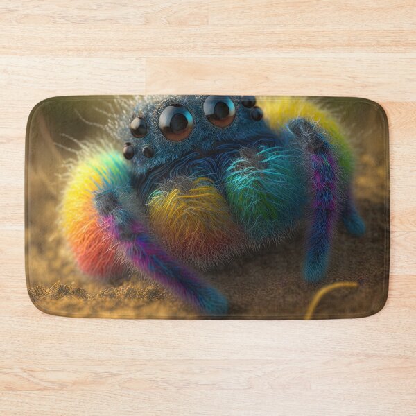 Item preview, cute fluffy jumping spider designed and sold by Avicularious.