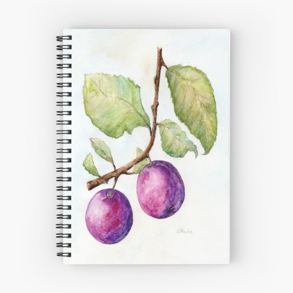 Item preview, Plums on the branch designed and sold by Sandra  Steinke.