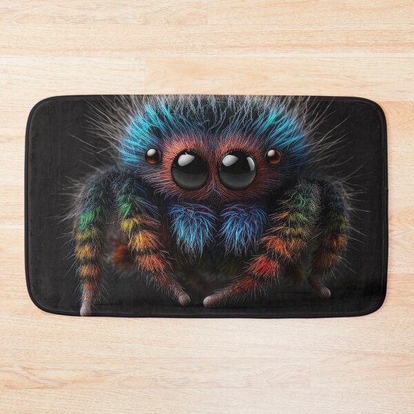 Item preview, cute fluffy jumping spider designed and sold by Avicularious.
