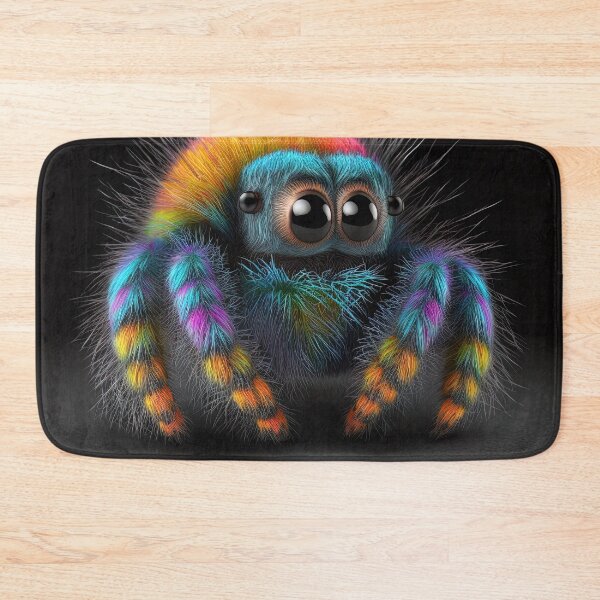 Item preview, cute fluffy jumping spider designed and sold by Avicularious.