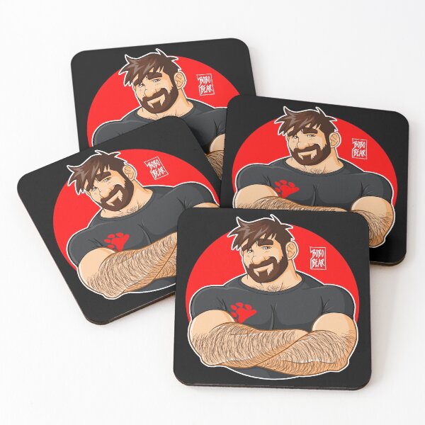 ADAM LIKES CROSSING ARMS Coasters (Set of 4)