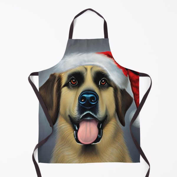Item preview, Christmas Anatolian Shepherd Wearing A Santa Hat designed and sold by ZenEverAI.