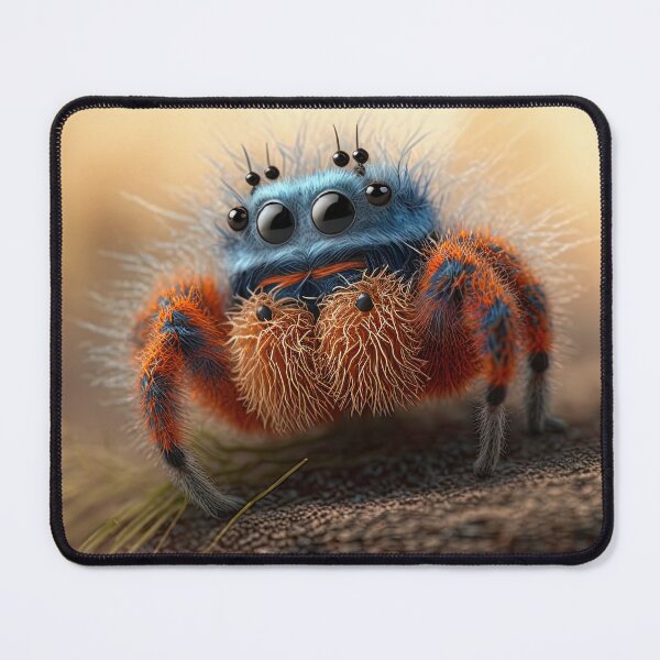 Item preview, cute fluffy jumping spider designed and sold by Avicularious.