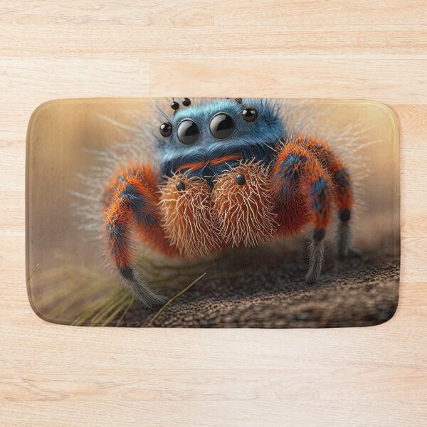 Item preview, cute fluffy jumping spider designed and sold by Avicularious.