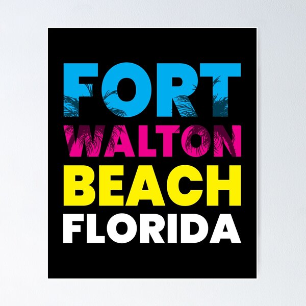 Item preview, Fort Walton Beach Florida Vacation Souvenir Colorful designed and sold by Delightfully Cynical.