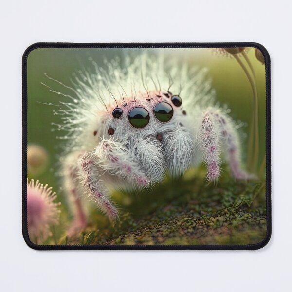 Item preview, cute fluffy jumping spider designed and sold by Avicularious.