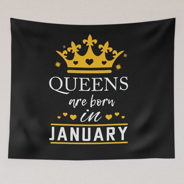 Item preview, queens are born in january designed and sold by TeeHDesigner.