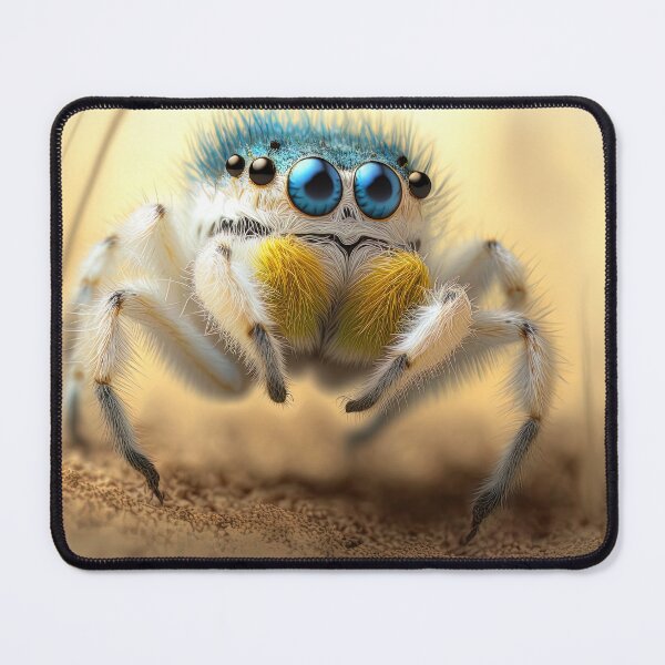 Item preview, cute fluffy jumping spider designed and sold by Avicularious.
